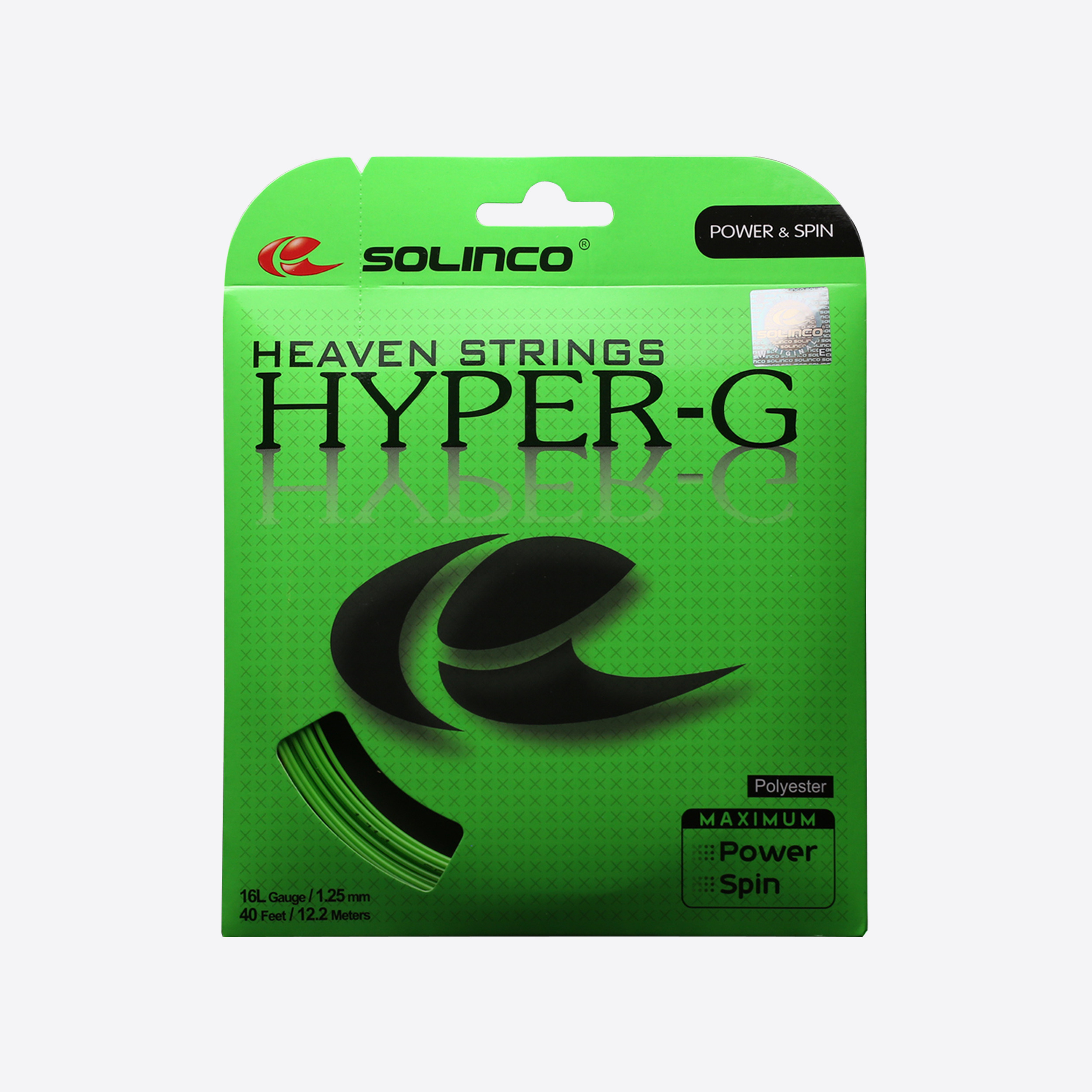 Solinco Hyper-G Soft 16/1.30 Tennis String Reel (Green)