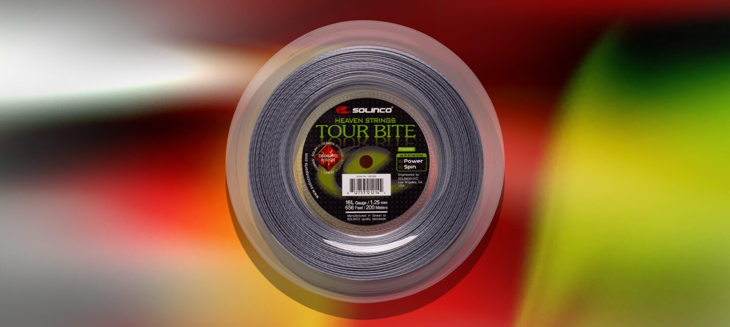 Solinco Tour Bite Diamond Rough Tennis String - High Spin Polyester String (2 Pack)
