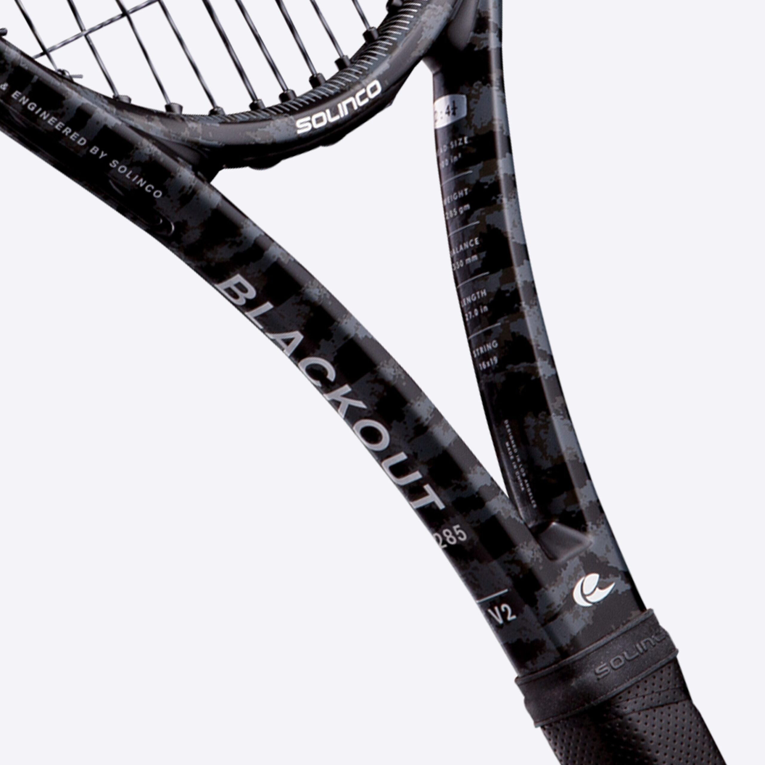 ソリンコ(SOLINCO) BLACKOUT　285 Solinco Blackout 100 (285G) Tennis Racquet | Midwest Racquet